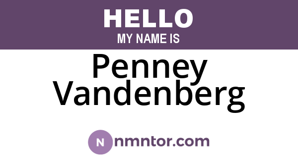 Penney Vandenberg