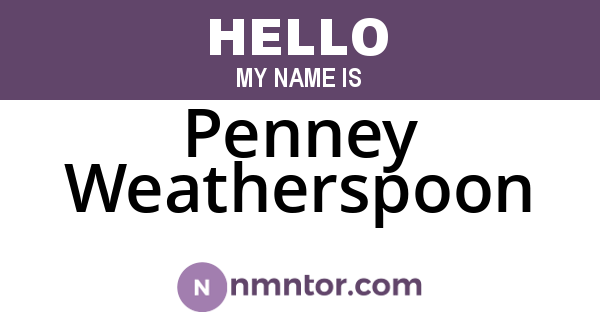 Penney Weatherspoon
