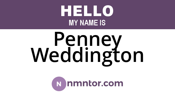 Penney Weddington