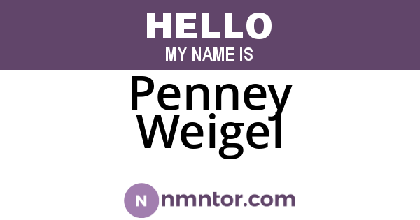 Penney Weigel