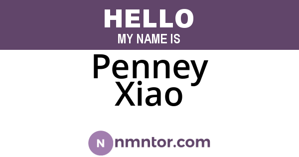 Penney Xiao