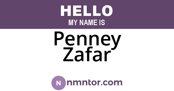 Penney Zafar