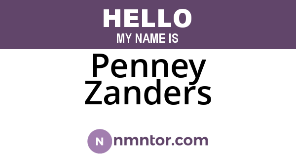 Penney Zanders