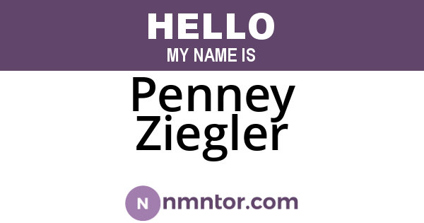Penney Ziegler