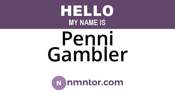 Penni Gambler