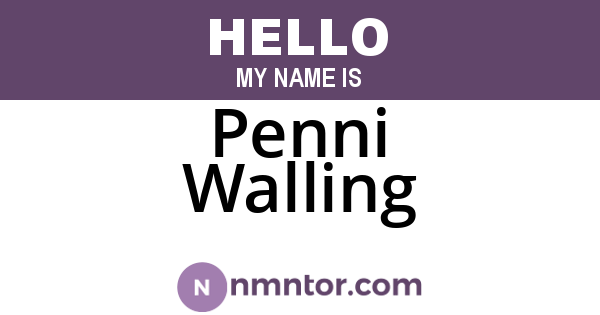 Penni Walling