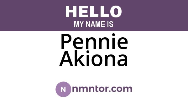 Pennie Akiona