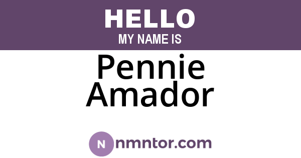 Pennie Amador