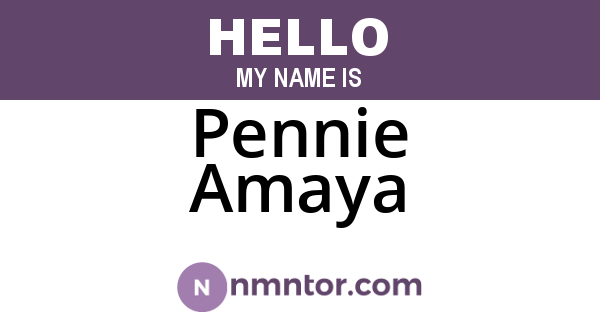 Pennie Amaya