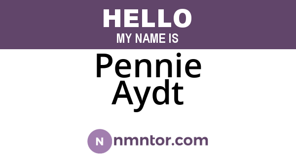 Pennie Aydt