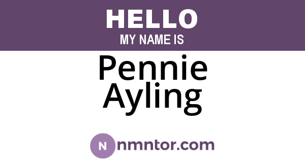 Pennie Ayling
