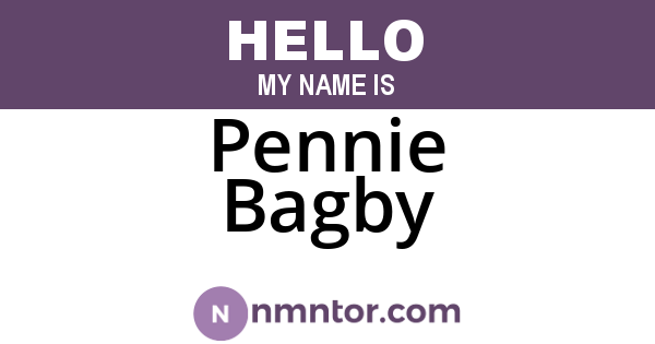 Pennie Bagby