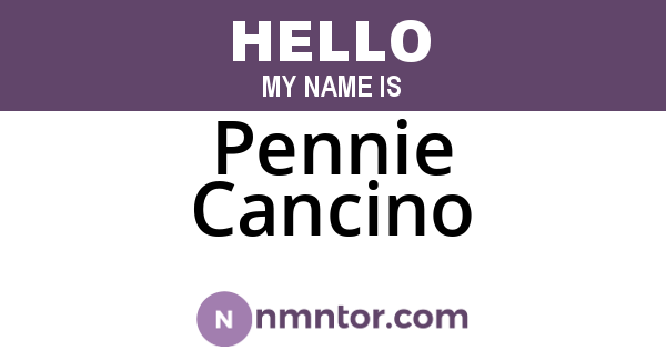 Pennie Cancino
