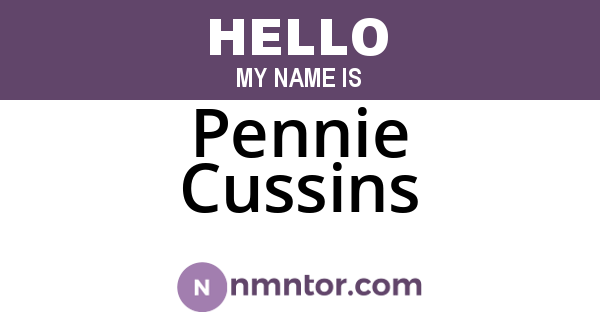 Pennie Cussins