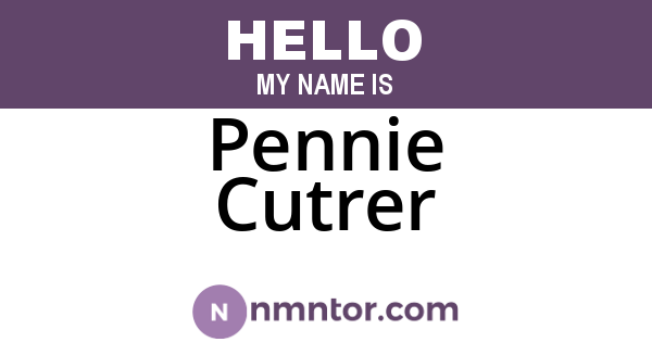 Pennie Cutrer