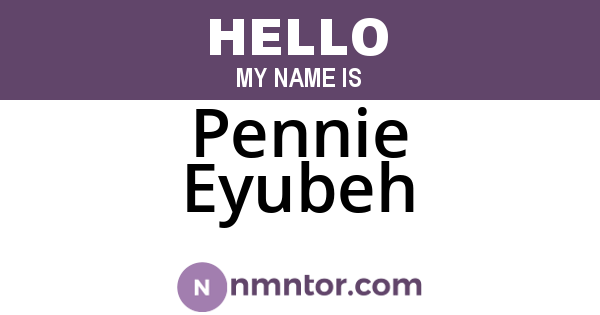 Pennie Eyubeh