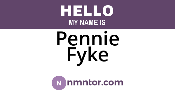 Pennie Fyke