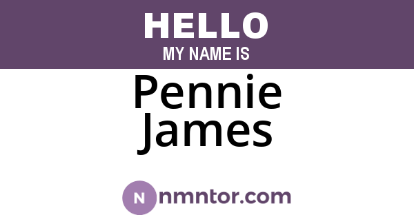 Pennie James