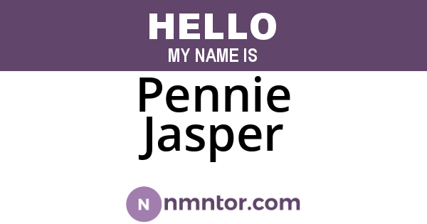 Pennie Jasper