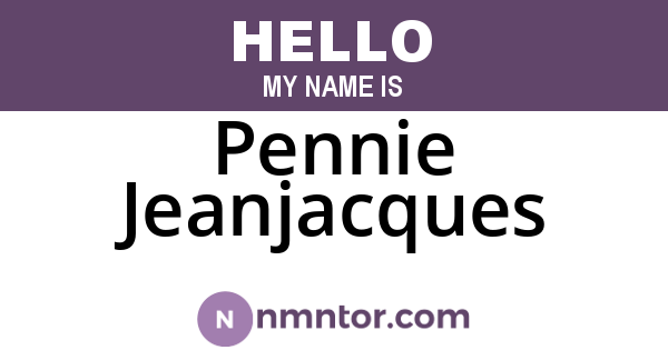 Pennie Jeanjacques