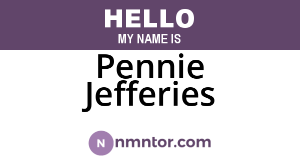 Pennie Jefferies