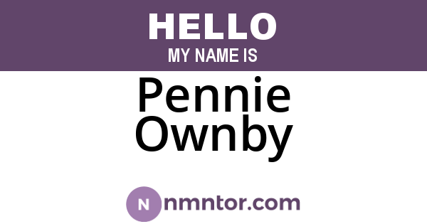 Pennie Ownby
