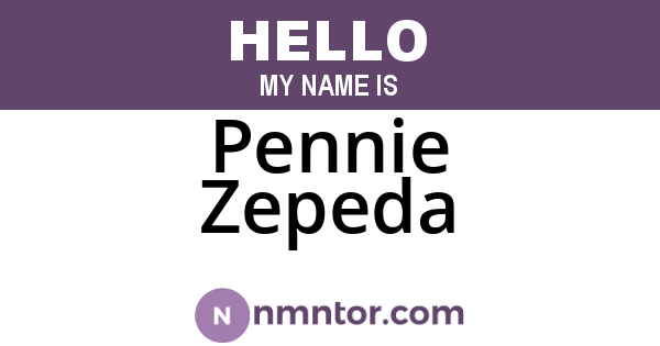 Pennie Zepeda