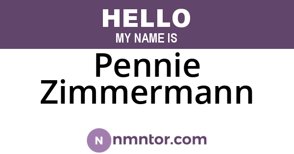 Pennie Zimmermann
