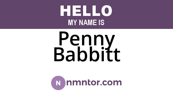 Penny Babbitt