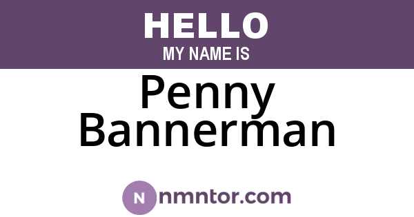 Penny Bannerman