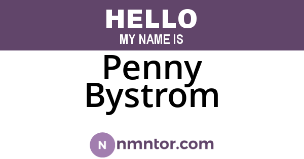 Penny Bystrom