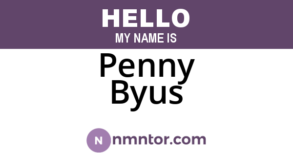 Penny Byus