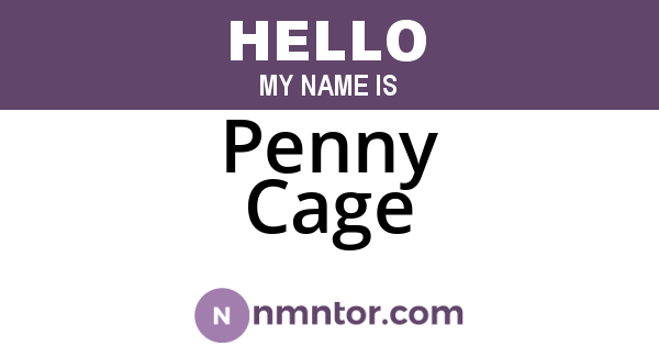 Penny Cage