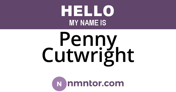 Penny Cutwright