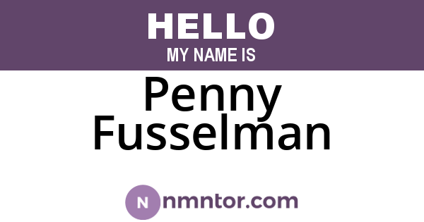 Penny Fusselman