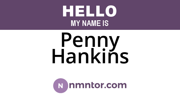 Penny Hankins