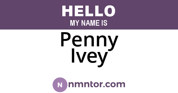 Penny Ivey