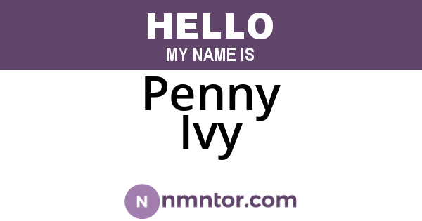 Penny Ivy
