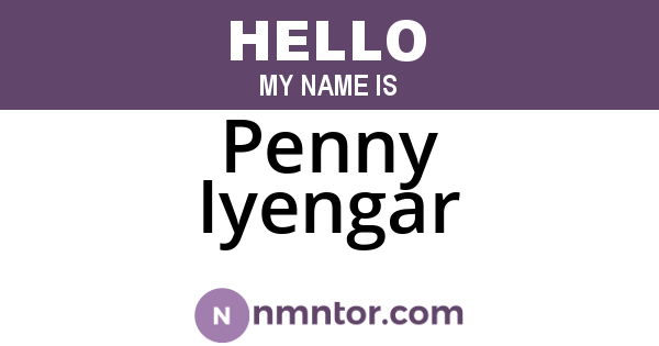 Penny Iyengar