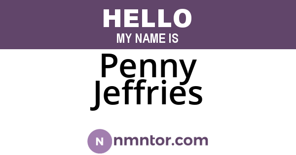 Penny Jeffries
