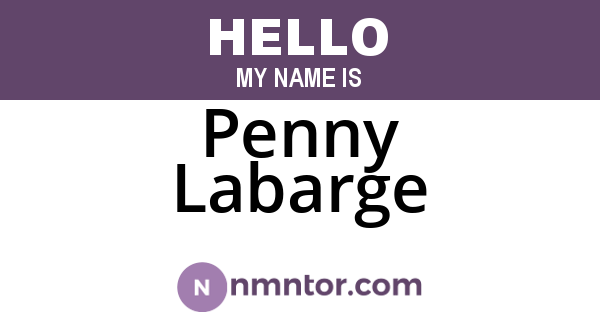 Penny Labarge