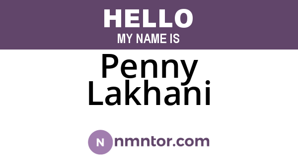 Penny Lakhani