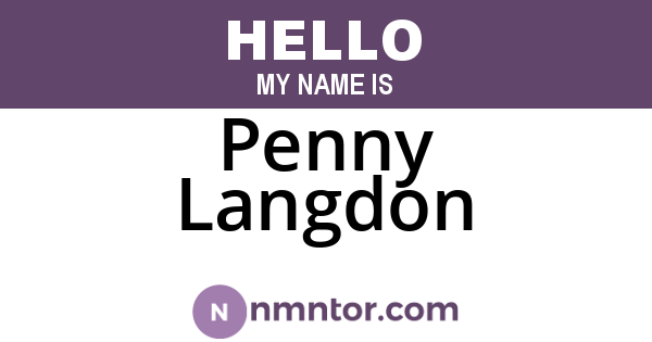 Penny Langdon