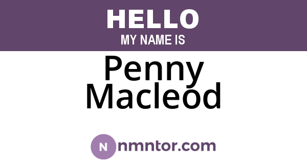 Penny Macleod