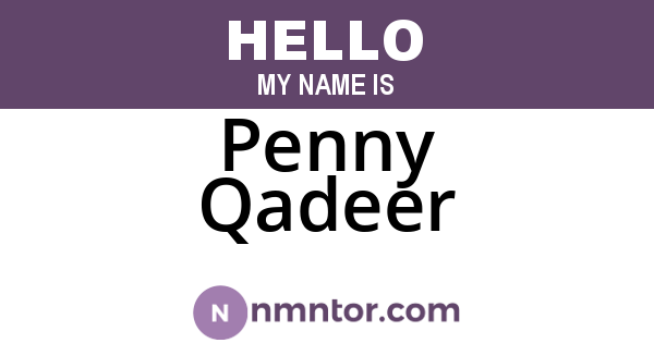 Penny Qadeer