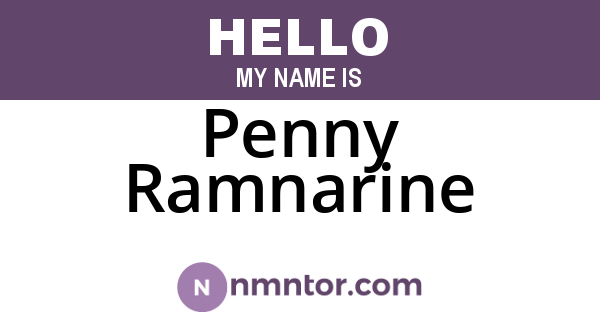Penny Ramnarine