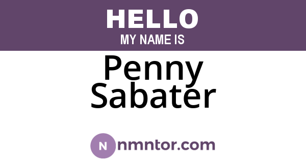 Penny Sabater