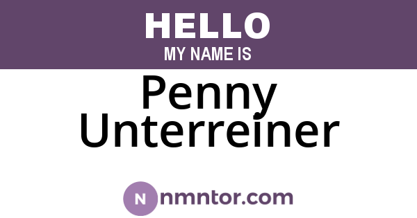 Penny Unterreiner