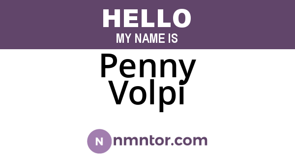 Penny Volpi