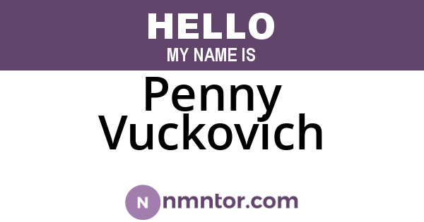 Penny Vuckovich